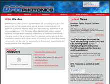 Tablet Screenshot of dpmphotonics.com